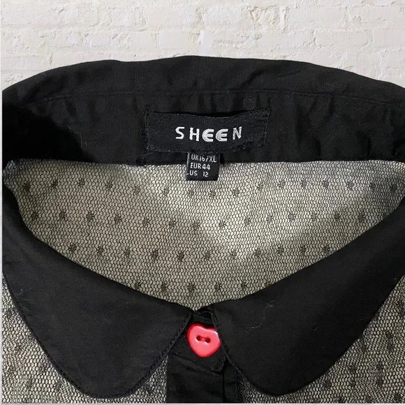 133. SHEEN Pin-Up Style Black Swing Dress - Womens Size 12 - Picture 5 of 8